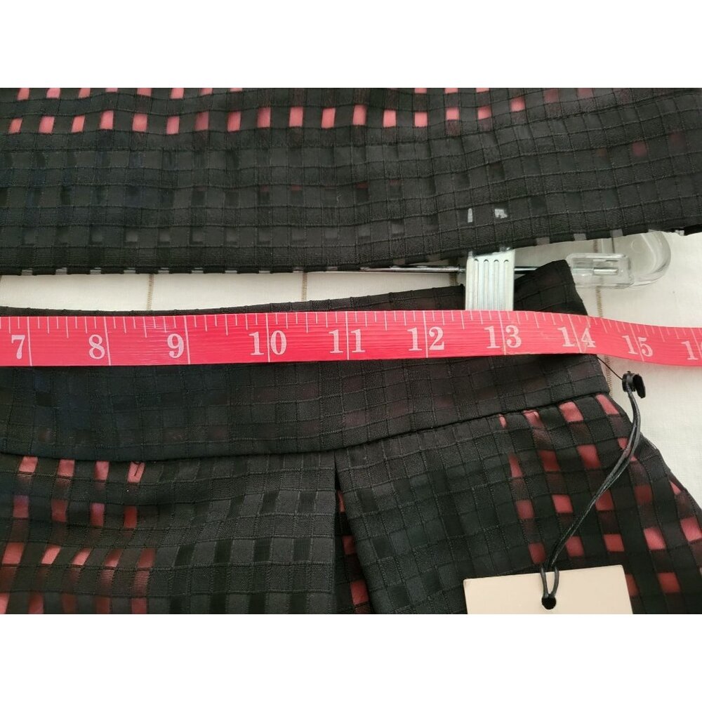 Ivanka Trump Women's Black & Pink Under Lining Sleeveless Top & Skirt Set Size 8 - Picture 7 of 16